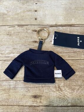 PARKE Navy Mini Sweatshirt Keyring
